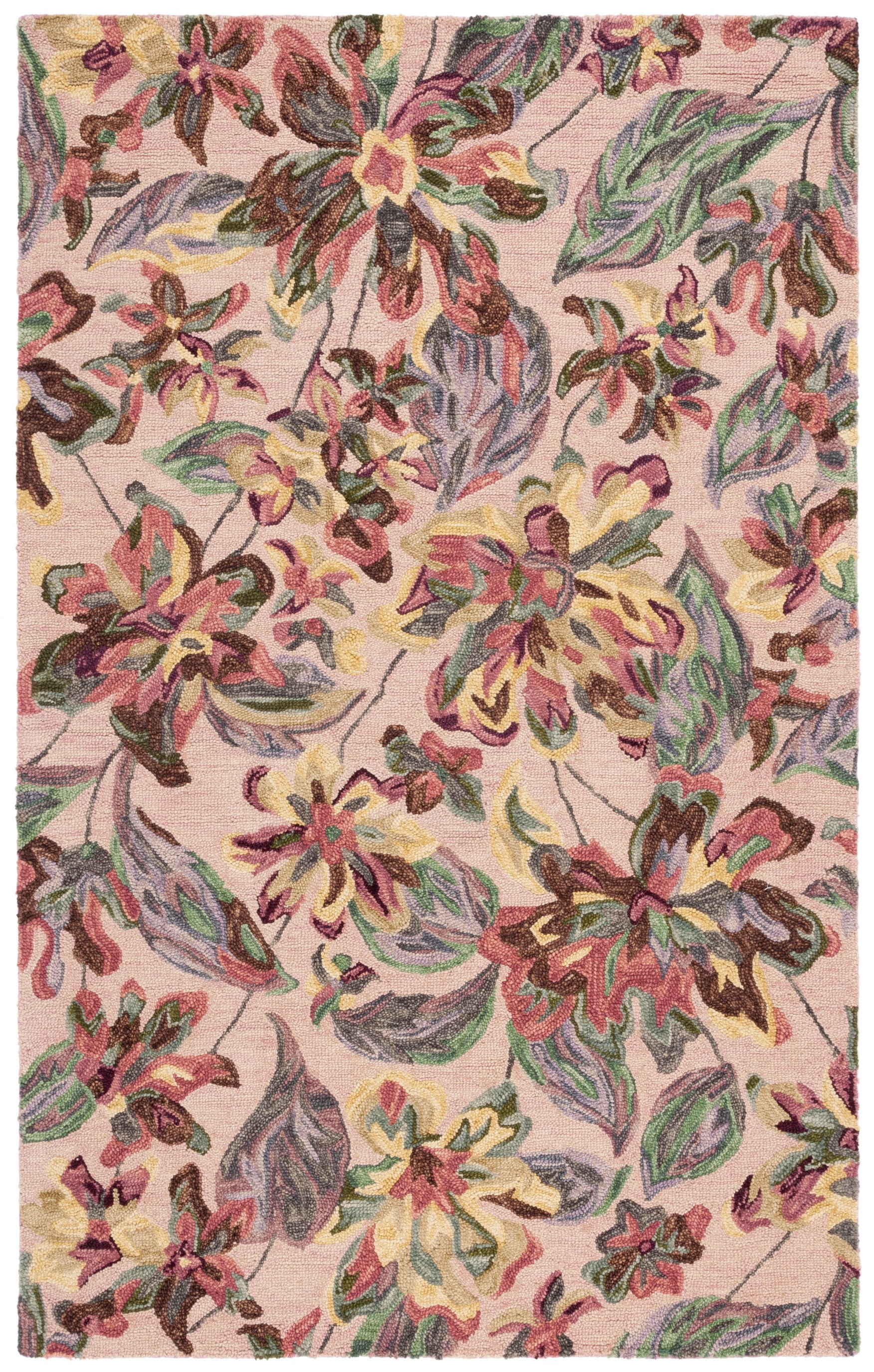 SAFAVIEH Blossom Tina Floral Area Rug, Pink/Gold, 8' x 10' - Walmart.com