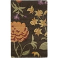 thumbnail image 1 of SAFAVIEH Blossom Tracy Floral Flowers Wool Area Rug, Brown/Multi, 2'6" x 4', 1 of 5