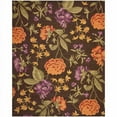 thumbnail image 1 of SAFAVIEH Blossom Tracy Floral Flowers Wool Area Rug, Brown/Multi, 4' x 6', 1 of 3