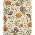 thumbnail image 1 of SAFAVIEH Blossom Tracy Floral Flowers Wool Area Rug, Ivory/Multi, 4' x 6', 1 of 10