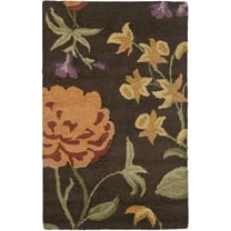 SAFAVIEH Blossom Tracy Floral Wool Area Rug, Brown/Multi, 2' x 3'