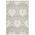 thumbnail image 1 of SAFAVIEH Blossom Travis Damask Wool Area Rug, Light Grey/Ivory, 4' x 6', 1 of 5