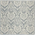 thumbnail image 1 of SAFAVIEH Blossom Travis Geometric Wool Area Rug, Blue/Ivory, 6' x 6' Square, 1 of 7