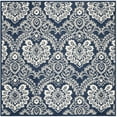 thumbnail image 1 of SAFAVIEH Blossom Travis Geometric Wool Area Rug, Navy/Ivory, 6' x 6' Square, 1 of 5