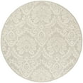 thumbnail image 1 of SAFAVIEH Blossom Travis Geometric Wool Area Rug, Silver/Ivory, 4' x 4' Round, 1 of 6