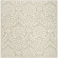 thumbnail image 1 of SAFAVIEH Blossom Travis Geometric Wool Area Rug, Silver/Ivory, 8' x 8' Square, 1 of 6