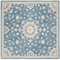 thumbnail image 1 of SAFAVIEH Blossom Vithya Floral Bordered Wool Area Rug, Navy/Multi, 6' x 6' Square, 1 of 4
