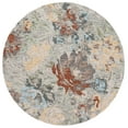 thumbnail image 1 of SAFAVIEH Blossom Vivyan Floral Area Rug, Green/Charcoal, 6' x 6' Round, 1 of 10