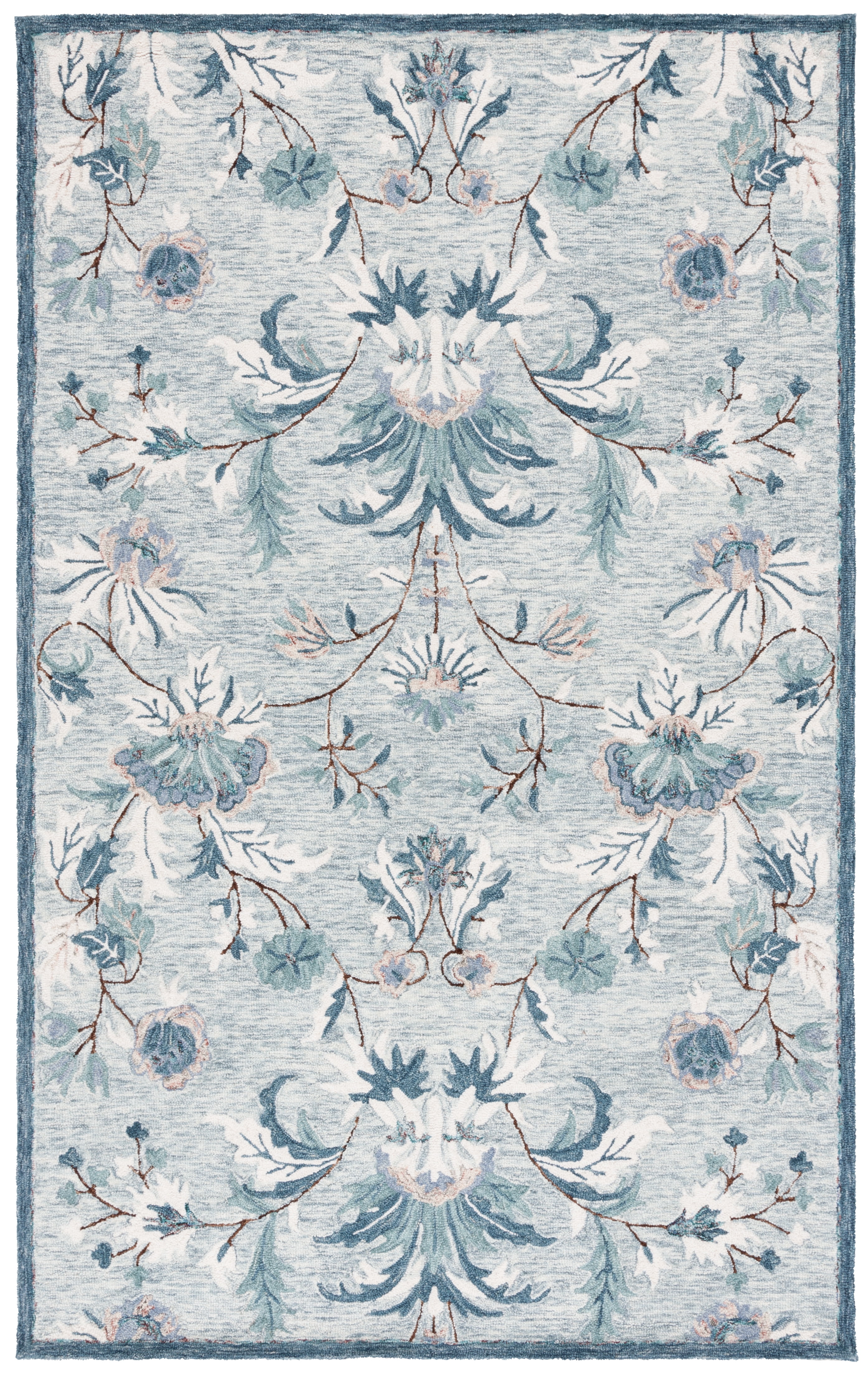 SAFAVIEH Blossom Wardell Floral Area Rug, Gray/Ivory, 5' x 8'
