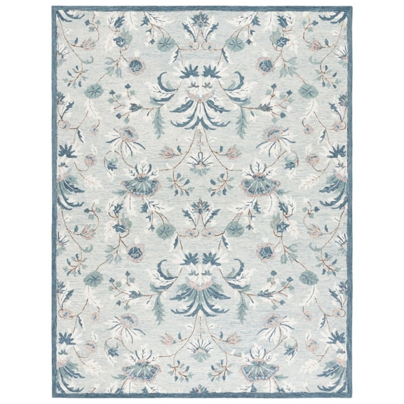 SAFAVIEH Blossom Wardell Floral Area Rug, Gray/Ivory, 8' x 10'