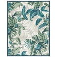 thumbnail image 1 of SAFAVIEH Blossom Wendell Leaves Area Rug, Ivory/Green, 8' x 10', 1 of 6