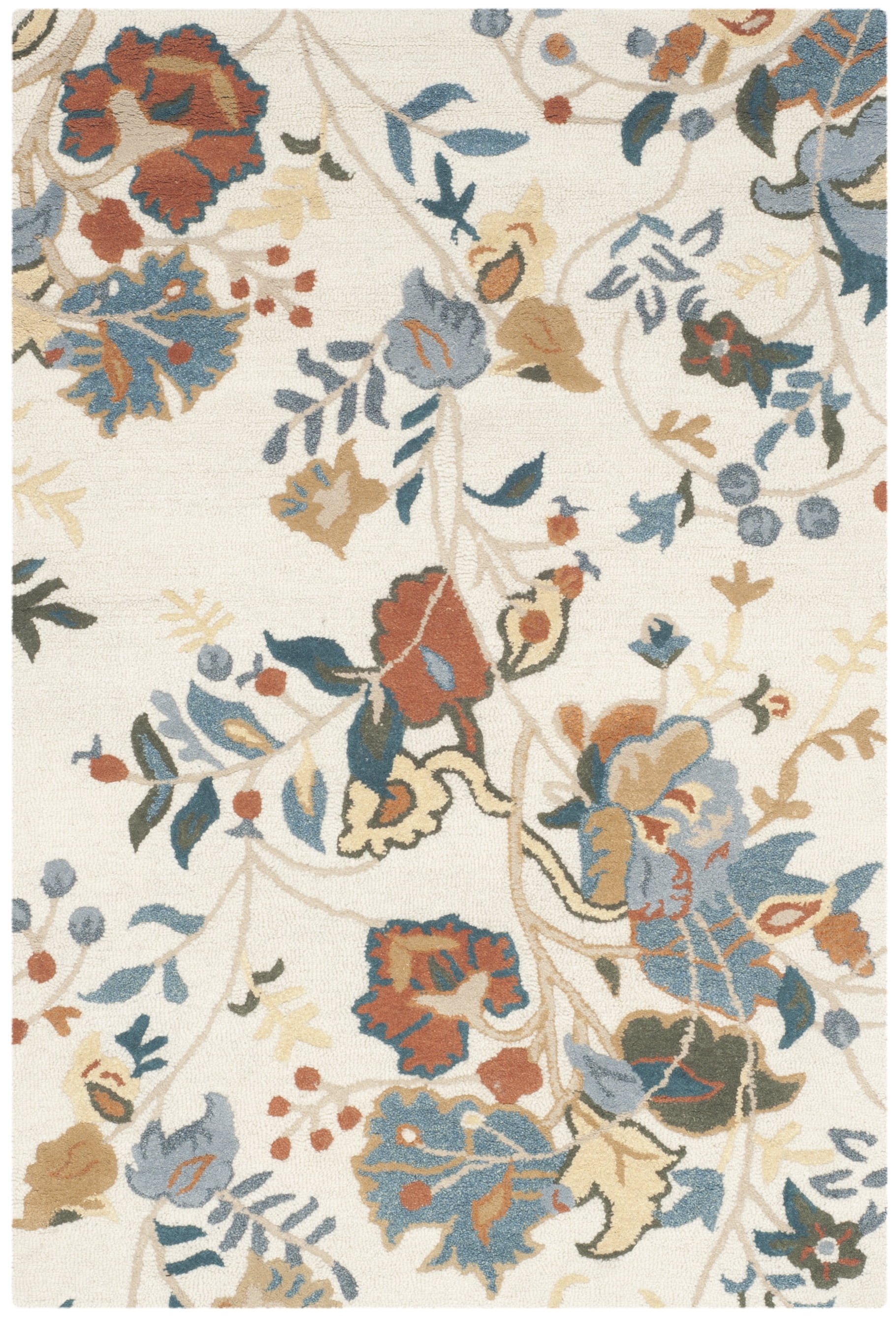 SAFAVIEH Blossom Winnie Floral Area Rug, Red/Blue/Multi, 3' x 5'