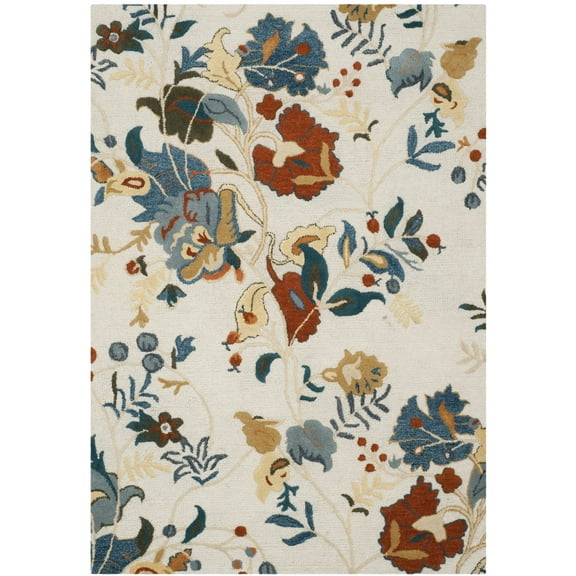 SAFAVIEH Blossom Winnie Floral Area Rug, Red/Blue/Multi, 5' x 8'