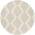 thumbnail image 1 of SAFAVIEH Blossom Winston Chevron Wool Area Rug, Ivory/Silver, 6' x 6' Round, 1 of 9