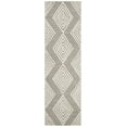 thumbnail image 1 of SAFAVIEH Blossom Winston Chevron Wool Runner Rug, Dark Grey/Ivory, 2'3" x 8', 1 of 5