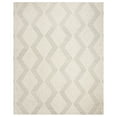 thumbnail image 1 of SAFAVIEH Blossom Winston Chevron Wool Runner Rug, Silver/Ivory, 2'3" x 8', 1 of 9