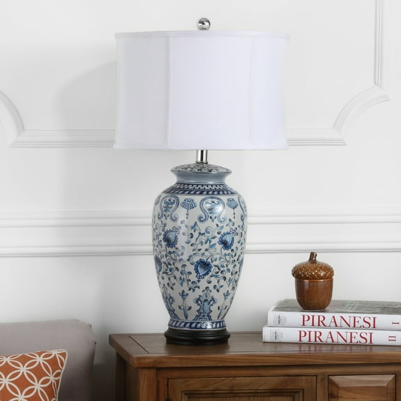 SAFAVIEH Blue/White Lamp | Blue / White |