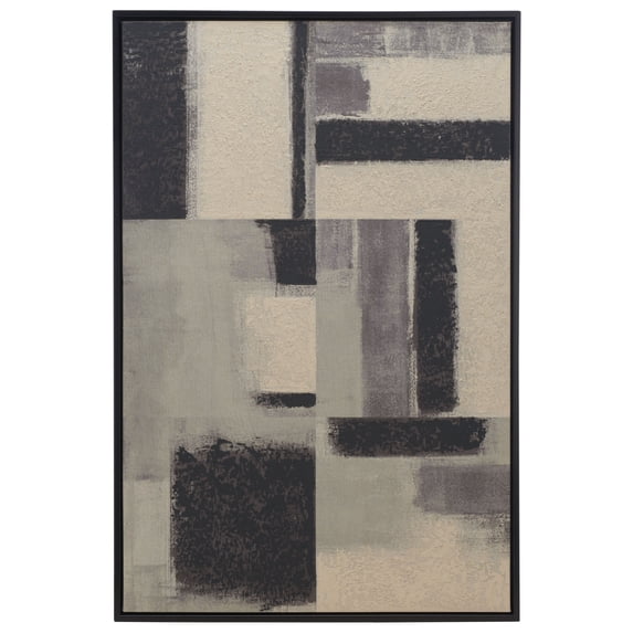 SAFAVIEH Blurred Lines 24 in. x 36 in. Framed Wall Art