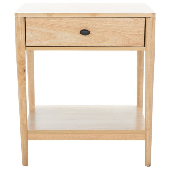 SAFAVIEH Boden Solid Retro 1 Drawer Nightstand , Natural