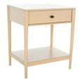 thumbnail image 1 of SAFAVIEH Boden Solid Retro 1 Drawer Nightstand, White Wash, 1 of 15