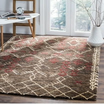 SAFAVIEH Bohemian Eliza Geometric Area Rug, Dark Brown/Multi, 5' x 8'