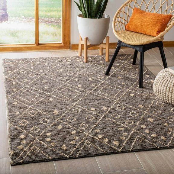 SAFAVIEH Bohemian Kiaran Geometric Area Rug, Gray/White, 3' x 5'
