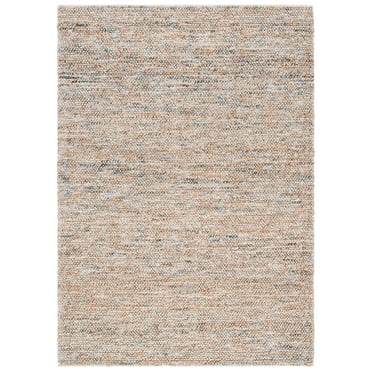 SAFAVIEH Bohemian Martha Solid Area Rug, Natural/Blue, 8' x 10'