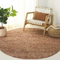 thumbnail image 1 of SAFAVIEH Bohemian Martha Solid Area Rug, Natural/Rust, 6' x 6' Round, 1 of 11