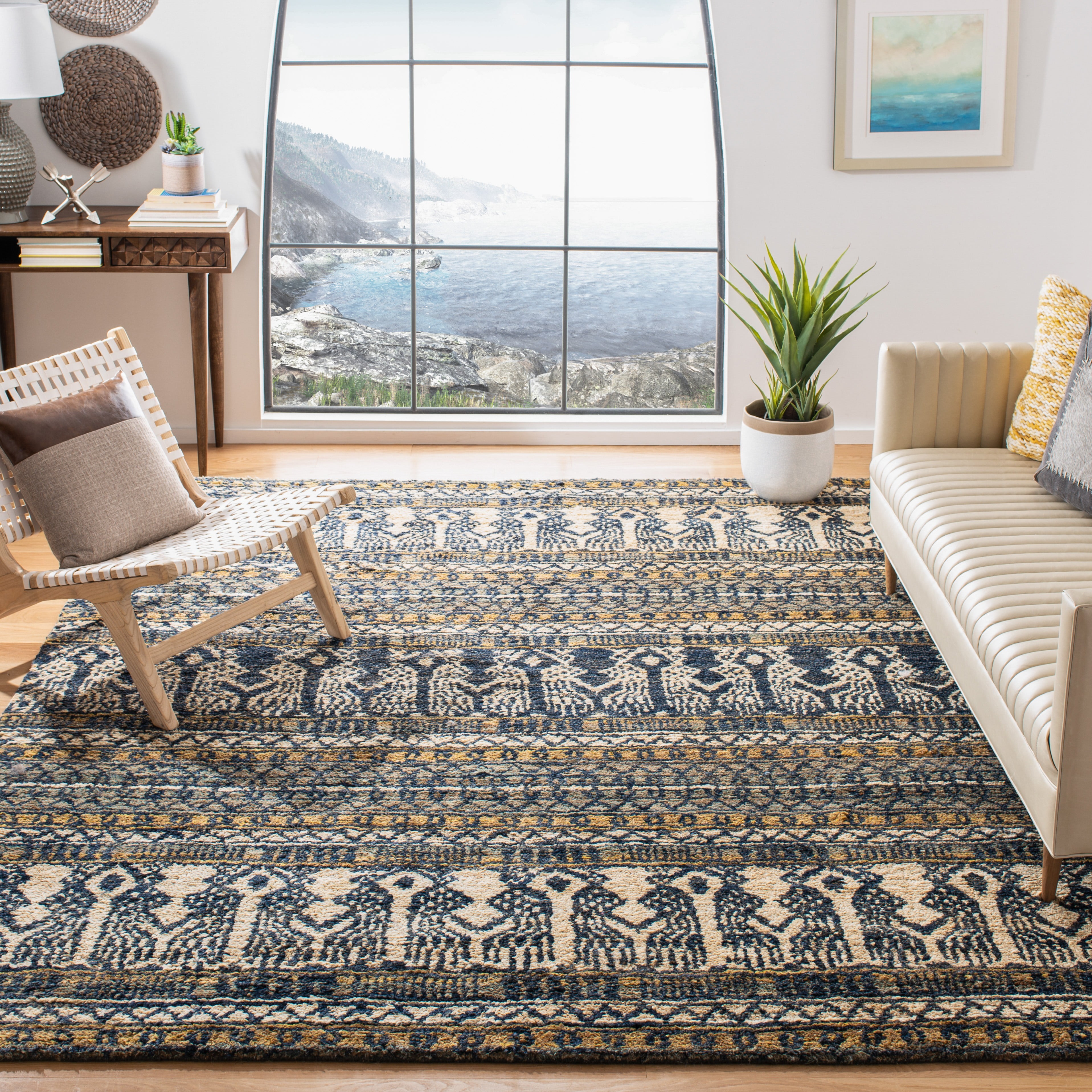 SAFAVIEH Bohemian Martina Geometric Area Rug, Blue, 8' x 10'