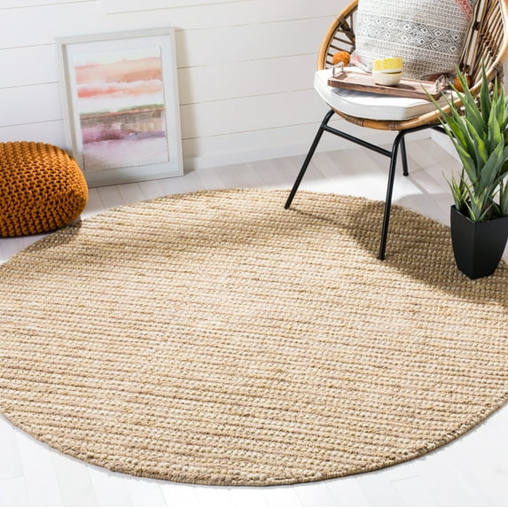 SAFAVIEH Bohemian Nel Geometric Area Rug, Beige/Multi, 10' x 10' Round