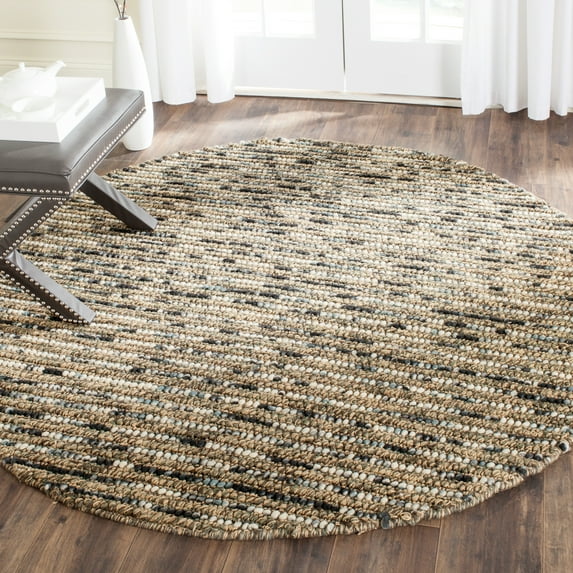 SAFAVIEH Bohemian Nel Geometric Area Rug, Blue/Multi, 4' x 4' Round