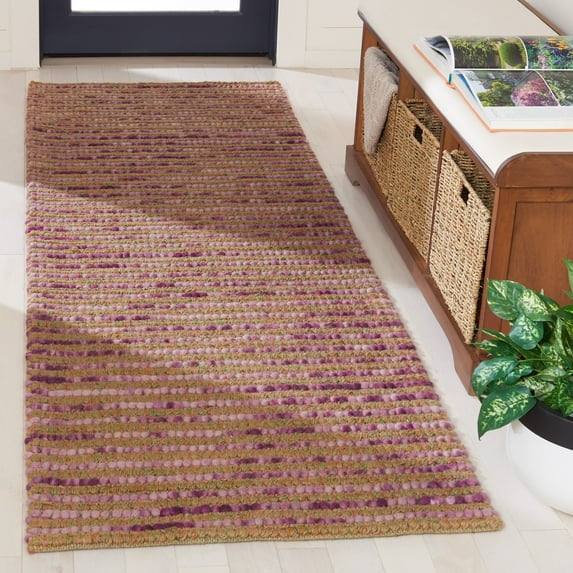 SAFAVIEH Bohemian Nel Geometric Runner Rug, Purple/Multi, 2'6" x 6'
