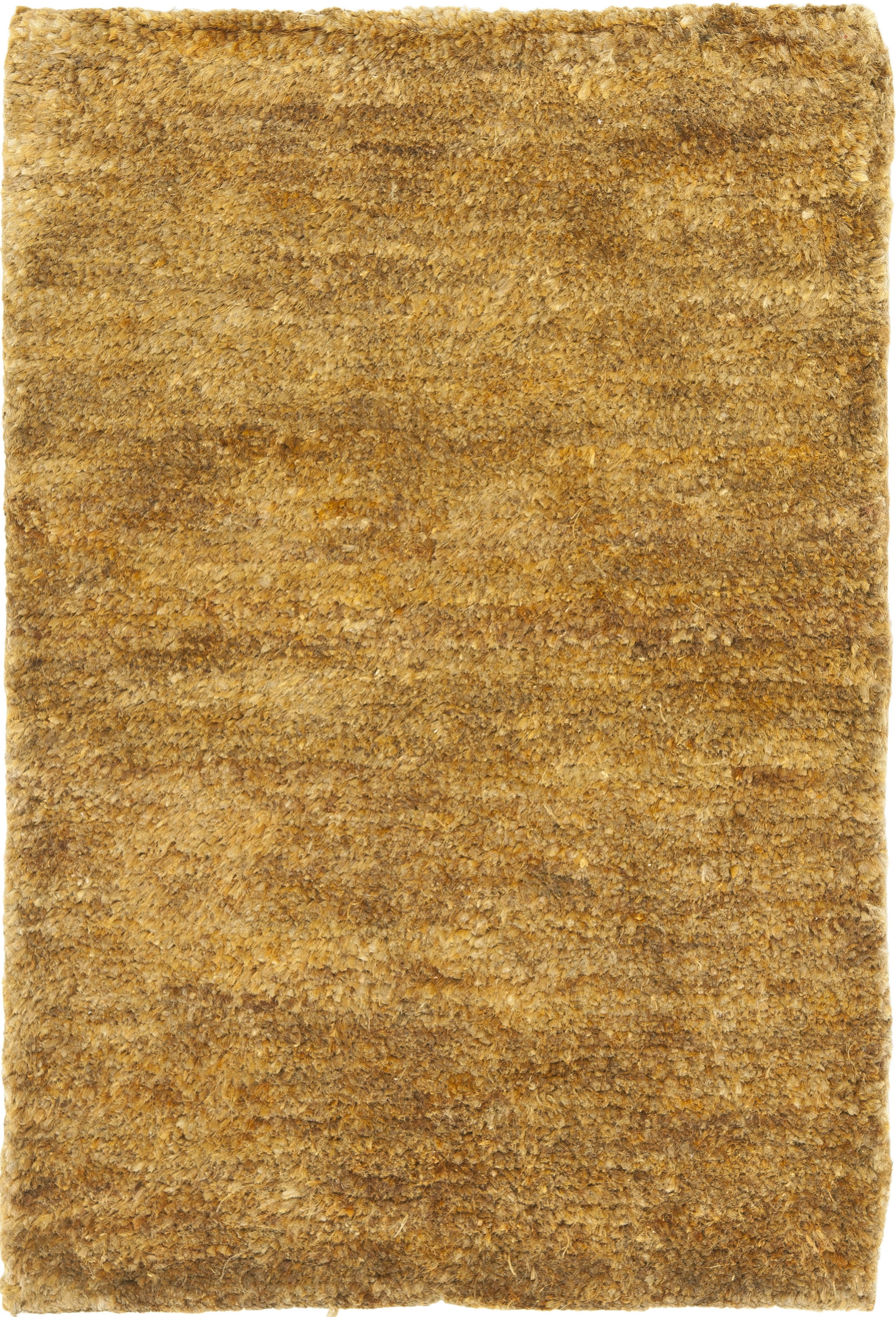 Handmade Caramel Wool Bohemian Area Rug, 2' x 3'