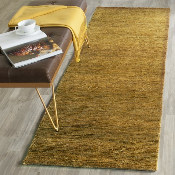 SAFAVIEH Bohemian Paulo Solid Runner Rug, Caramel, 2'6" x 14'
