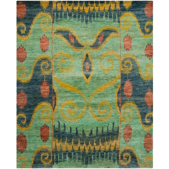 SAFAVIEH Bohemian TMF339A Handmade Indigo Spectrum Rug