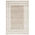 thumbnail image 1 of SAFAVIEH Border & Stripe Hyram Bordered Shag Area Rug, Beige/Ivory, 4'5" x 6'5", 1 of 8
