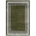 thumbnail image 1 of SAFAVIEH Border & Stripe Hyram Bordered Shag Area Rug, Green, 4'5" x 6'5", 1 of 8