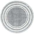 thumbnail image 1 of SAFAVIEH Border & Stripe Hyram Bordered Shag Area Rug, Grey/Ivory, 6'7" x 6'7" Round, 1 of 7