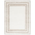 thumbnail image 1 of SAFAVIEH Border & Stripe Hyram Bordered Shag Area Rug, Ivory/Beige, 8' x 10', 1 of 8