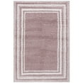 thumbnail image 1 of SAFAVIEH Border & Stripe Hyram Bordered Shag Area Rug, Pink/Ivory, 5'3" x 7'6", 1 of 4