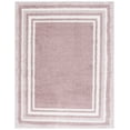 thumbnail image 1 of SAFAVIEH Border & Stripe Hyram Bordered Shag Area Rug, Pink/Ivory, 9' x 12', 1 of 5