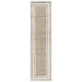 thumbnail image 1 of SAFAVIEH Border & Stripe Hyram Bordered Shag Runner Rug, Beige/Ivory, 2'2" x 8', 1 of 7