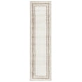 thumbnail image 1 of SAFAVIEH Border & Stripe Hyram Bordered Shag Runner Rug, Ivory/Beige, 2'2" x 8', 1 of 7