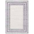 thumbnail image 1 of SAFAVIEH Border & Stripe Hyram Bordered Shag Runner Rug, Ivory/Grey, 2'2" x 8', 1 of 7