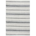 thumbnail image 1 of SAFAVIEH Border & Stripe Jerred Striped Shag Area Rug, Ivory/Grey, 4'5" x 6'5", 1 of 8