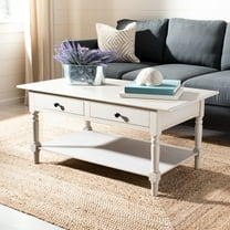 SAFAVIEH Boris 2-Drawer Coffee Table Vintage Grey