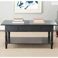 thumbnail image 1 of SAFAVIEH Boris Solid Contemporary 2 Drawer Coffee Table, Distressed Black, 1 of 4