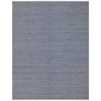 SAFAVIEH Boston Angelica Diamond Trellis Cotton Area Rug, Navy, 2'6" x 4'