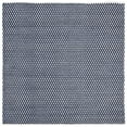 thumbnail image 1 of SAFAVIEH Boston Angelica Diamond Trellis Cotton Area Rug, Navy, 6' x 6' Square, 1 of 11