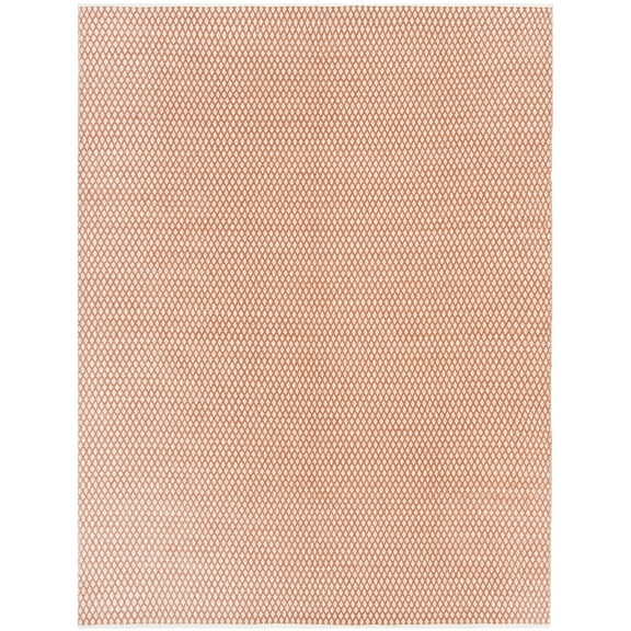 SAFAVIEH Boston Angelica Diamond Trellis Cotton Area Rug, Orange, 9' x 12'